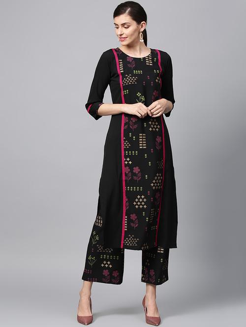 printed straight kurta - 16719785 - Standard Image - 1