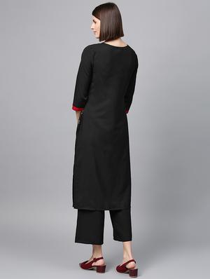 floral straight kurta - 16719789 - Standard Image - 3