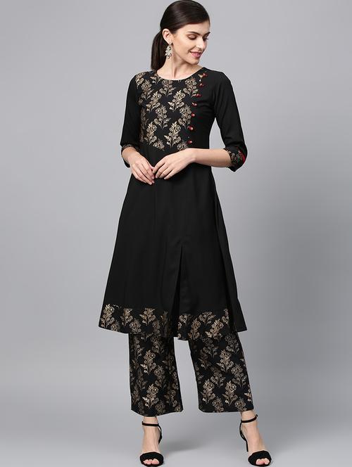 floral a-line kurta - 16719790 - Standard Image - 1