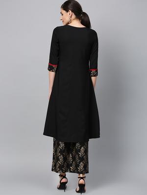 floral a-line kurta - 16719790 - Standard Image - 4