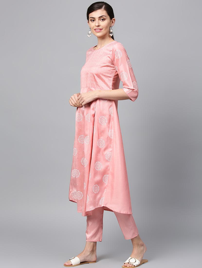 floral printed a-line kurta - 16719798 - Zoom Image - 2