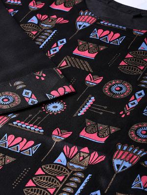 printed straight kurta - 16719808 - Standard Image - 4