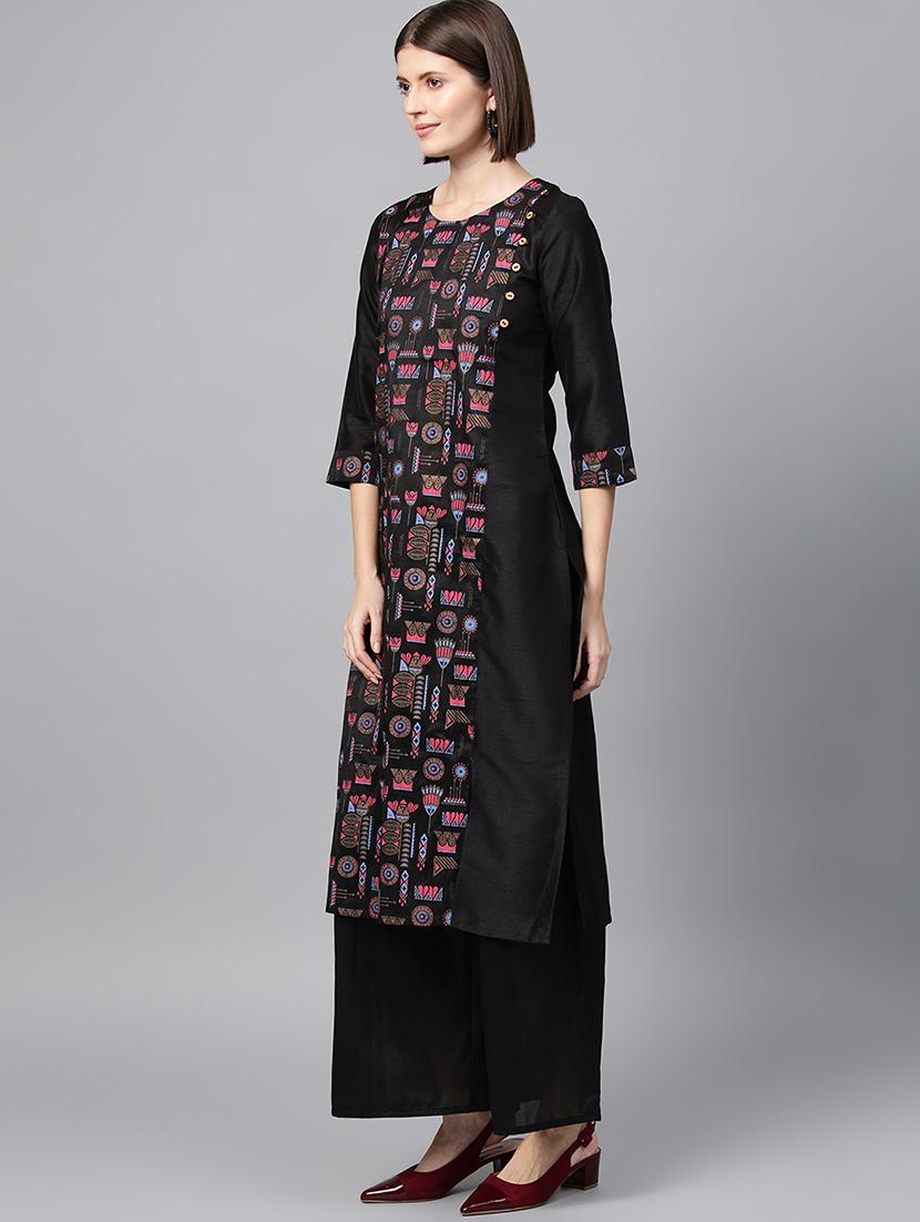 printed straight kurta - 16719808 - Zoom Image - 2
