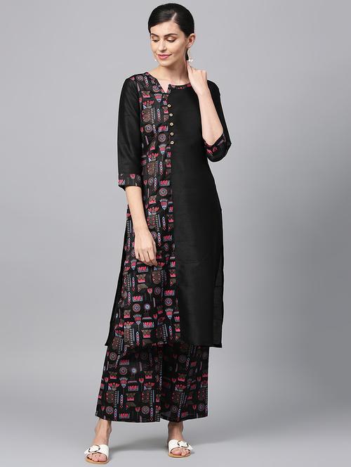 printed straight kurta - 16719811 - Standard Image - 1