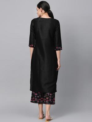 printed straight kurta - 16719811 - Standard Image - 3