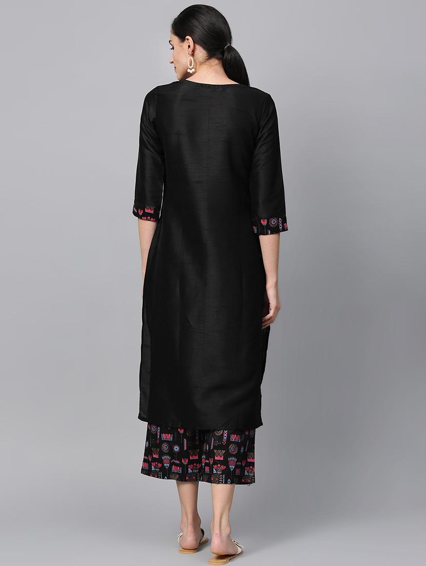 printed straight kurta - 16719811 - Zoom Image - 3
