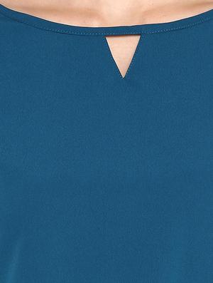 teal sola a-line kurta - 16719843 - Standard Image - 4