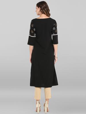 printed straight kurta - 16719849 - Standard Image - 3