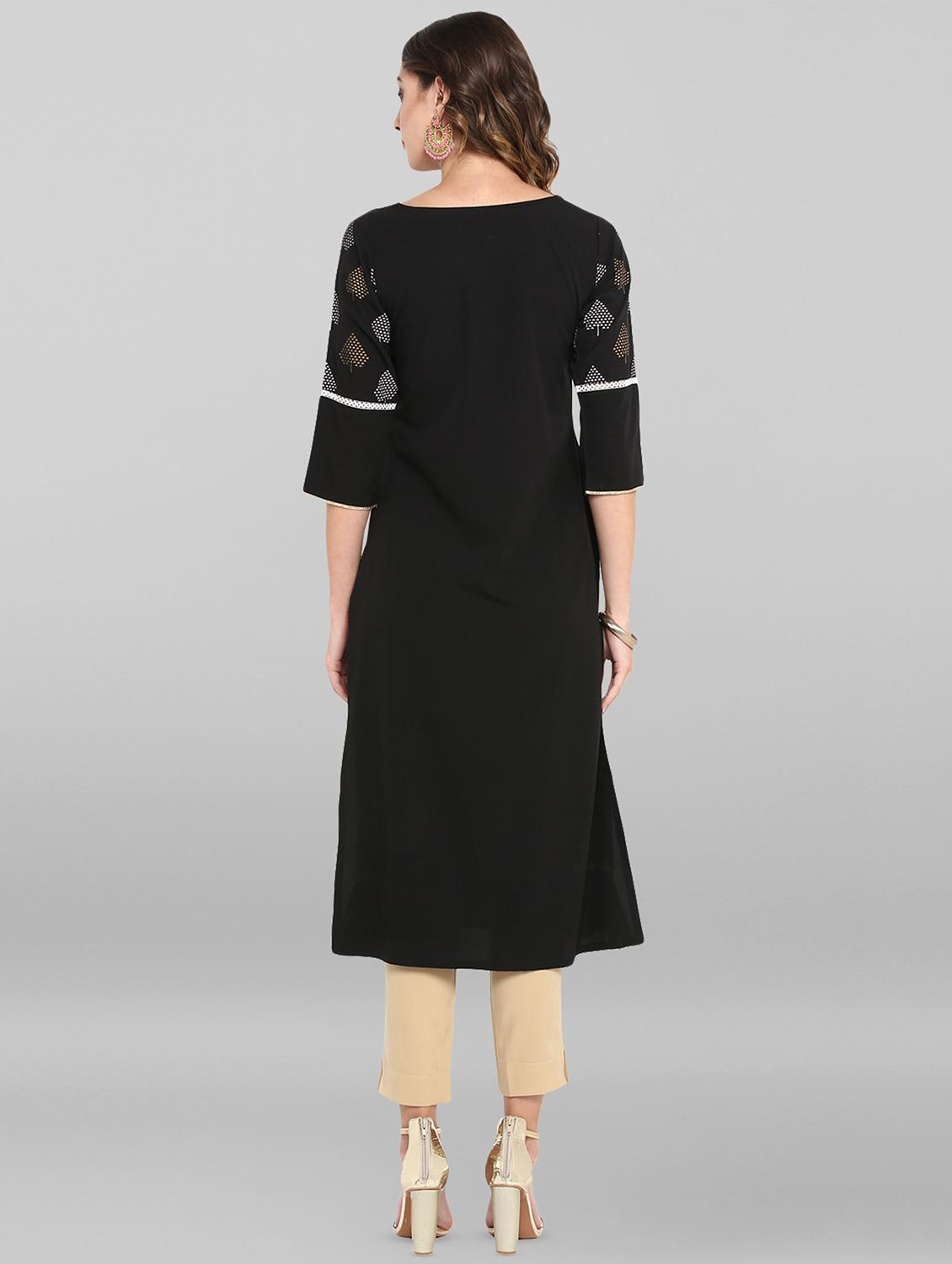 printed straight kurta - 16719849 - Zoom Image - 3