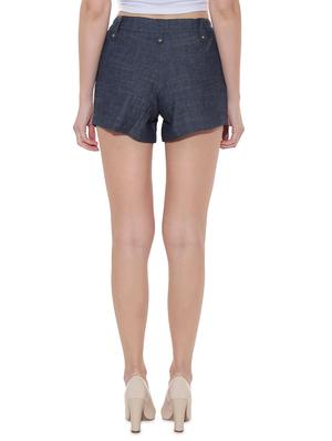 high rise pleated hot pants - 16720184 - Standard Image - 3