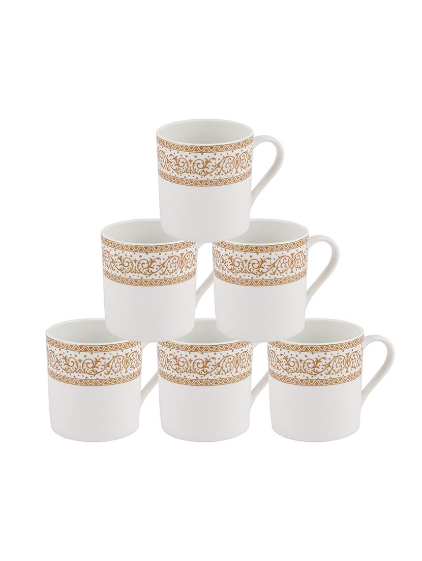 tea cups with oriental border (set of 6) - 16720363 - Zoom Image - 1