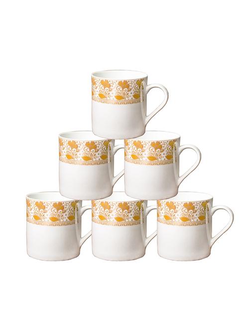 tea cups with oriental border (set of 6) - 16720364 - Standard Image - 1