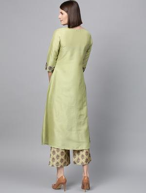 printed kurta palazzo set - 16720522 - Standard Image - 3