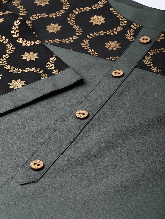solid kurta palazzo set - 16720528 - Zoom Image - 4