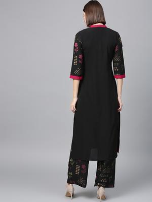 printed kurta palazzo set - 16720532 - Standard Image - 3