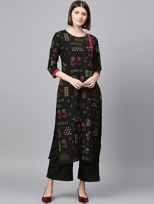 block print kurta palazzo set - 16720533 - Standard Image - 1