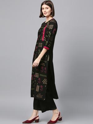 block print kurta palazzo set - 16720533 - Standard Image - 2