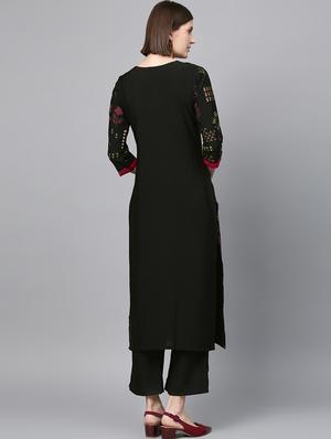 block print kurta palazzo set - 16720533 - Standard Image - 3