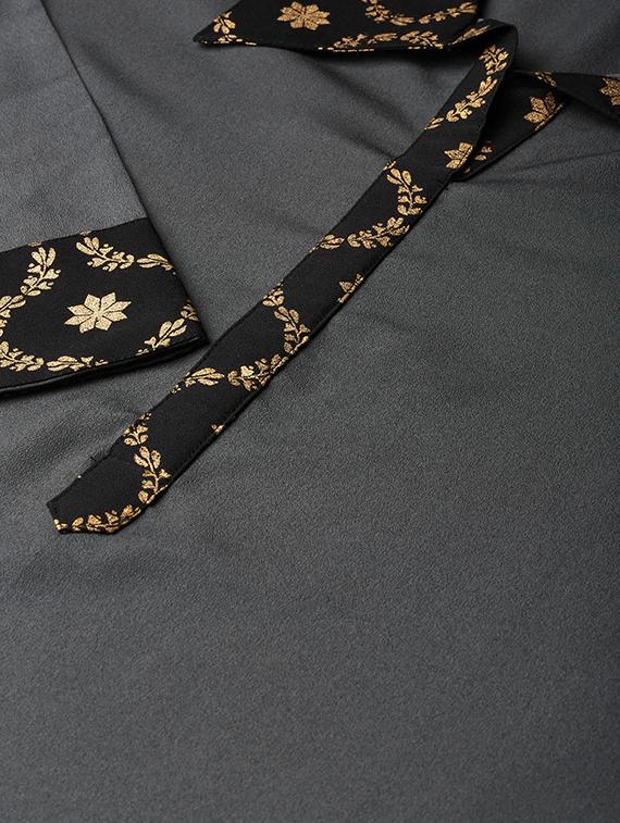 solid kurta palazzo set - 16720539 - Zoom Image - 4