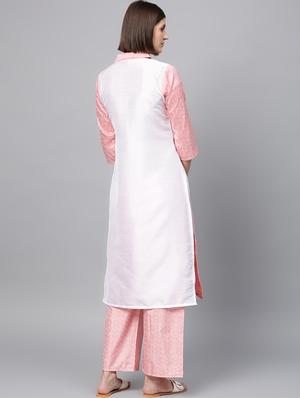 solid kurta palazzo set - 16720542 - Standard Image - 3