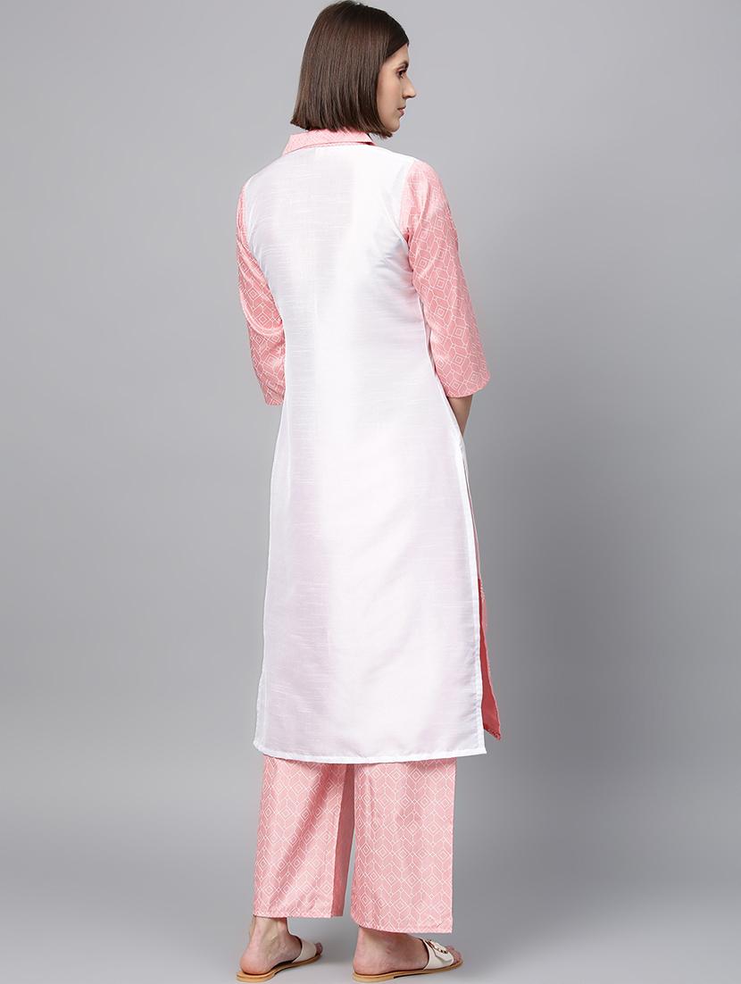 solid kurta palazzo set - 16720542 - Zoom Image - 3
