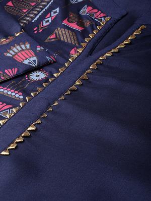 block print kurta palazzo set - 16720547 - Standard Image - 4