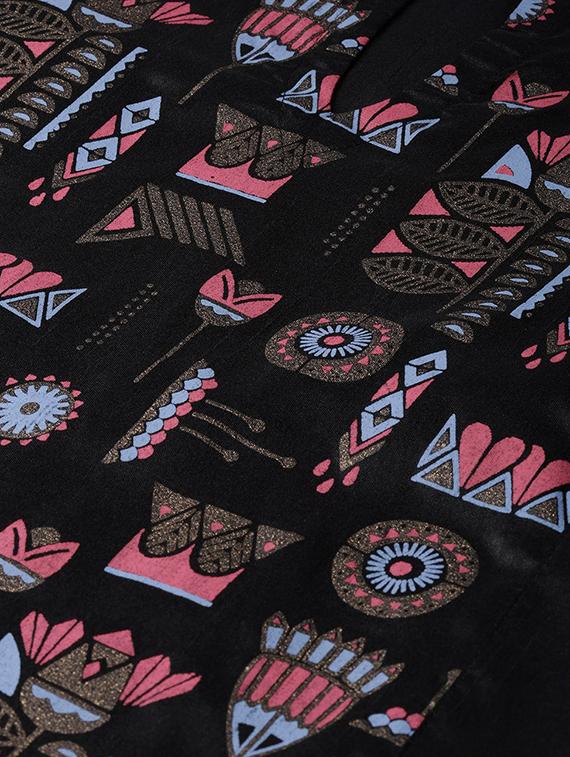 block print kurta palazzo set - 16720551 - Zoom Image - 4