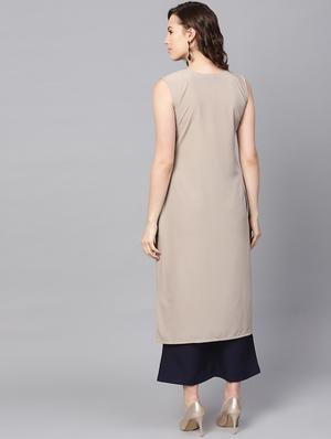 contrast kurta palazzo set - 16720563 - Standard Image - 3