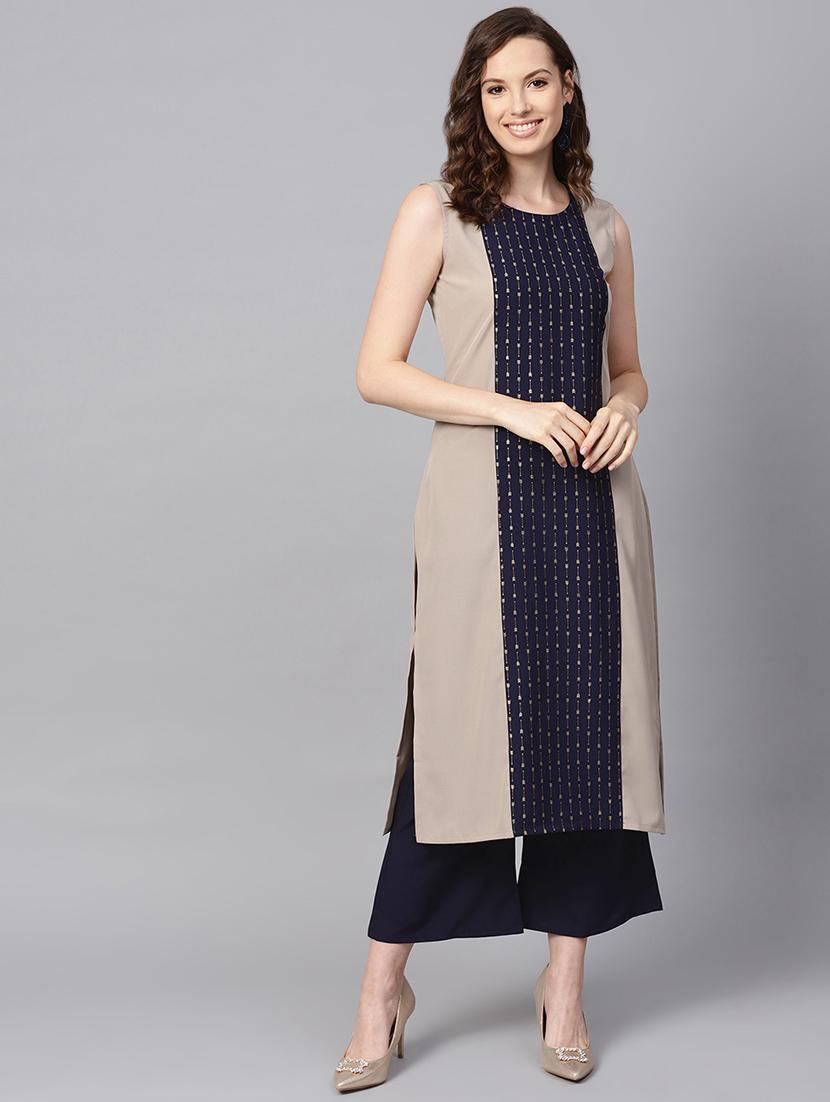 contrast kurta palazzo set - 16720563 - Zoom Image - 1