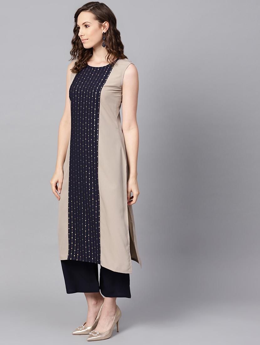 contrast kurta palazzo set - 16720563 - Zoom Image - 2