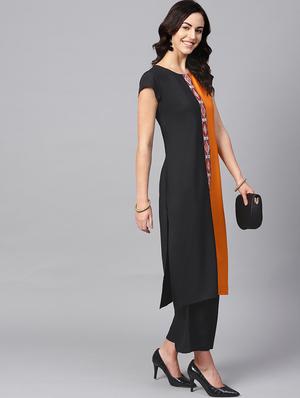 contrast kurta palazzo set - 16720568 - Standard Image - 4