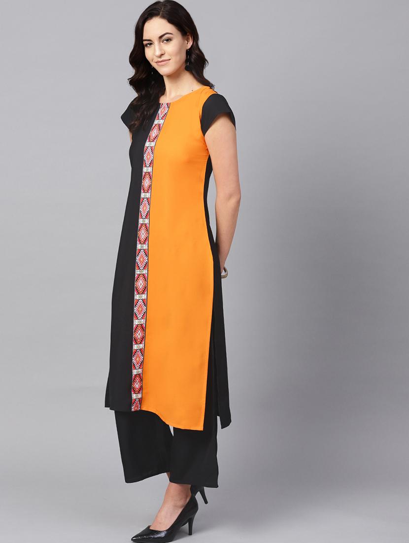 contrast kurta palazzo set - 16720568 - Zoom Image - 2