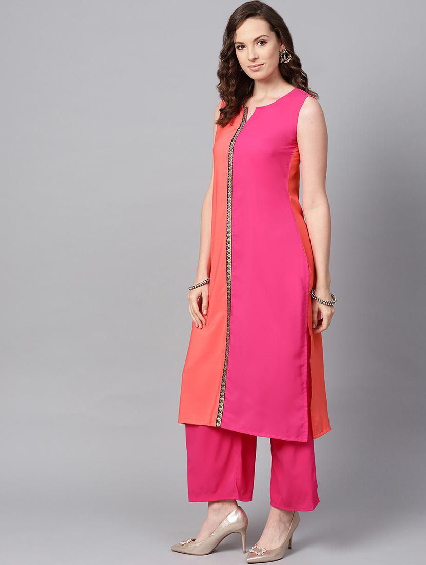 contrast kurta palazzo set - 16720573 - Zoom Image - 2