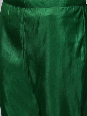 bottle green kurta pant set - 16720586 - Standard Image - 5