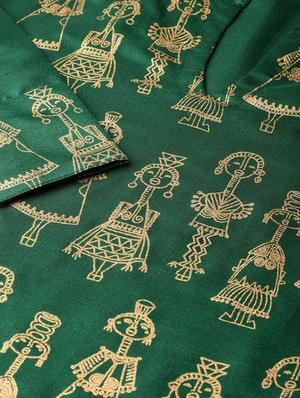 foil print kurta pant set - 16720587 - Standard Image - 6