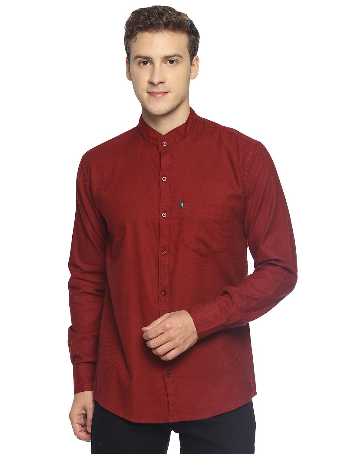 red self design casual shirt - 16721173 - Zoom Image - 1