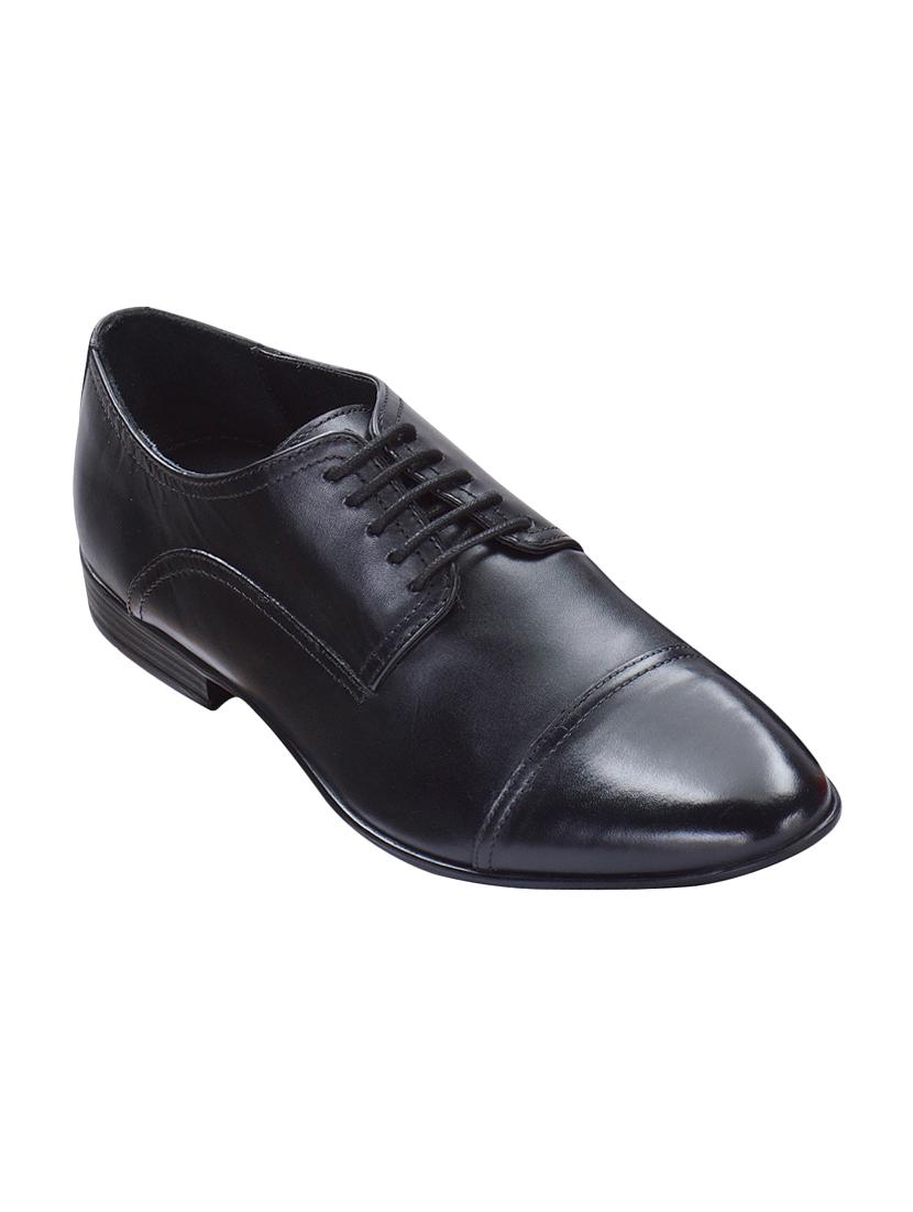 black leather lace-up derbys - 16721225 - Zoom Image - 1