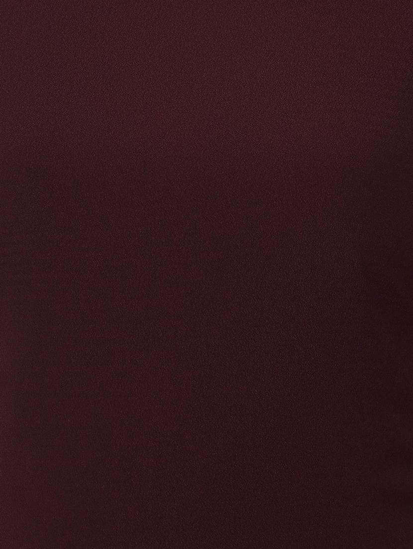 tie back solid a-line dress - 16721493 - Zoom Image - 4