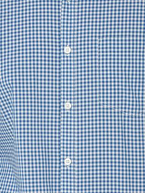blue checkered casual shirt - 16721521 - Standard Image - 4