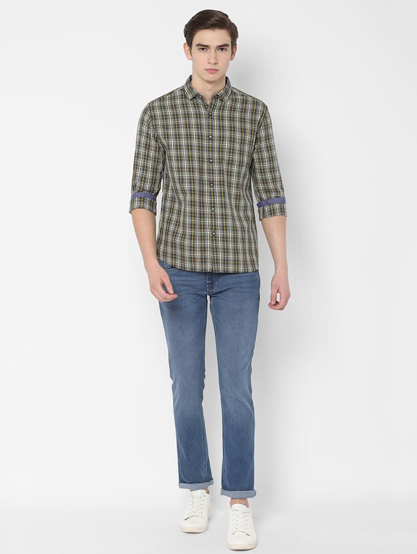 grey checkered casual shirt - 16721522 - Zoom Image - 3