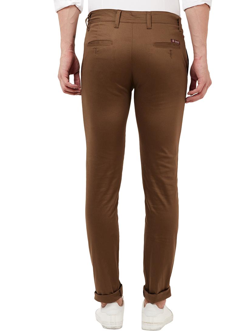 brown solid chinos - 16721731 - Zoom Image - 3