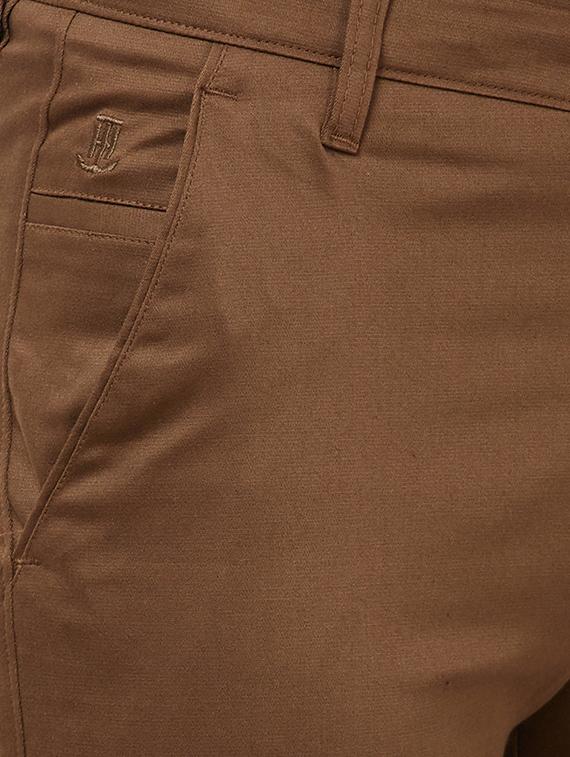 brown solid chinos - 16721731 - Zoom Image - 5