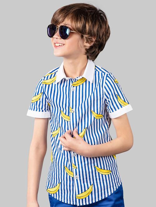 blue cotton shirt - 16721755 - Standard Image - 1