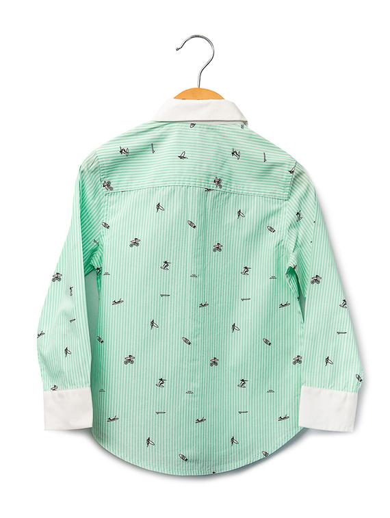 blue cotton shirt - 16721758 - Zoom Image - 2