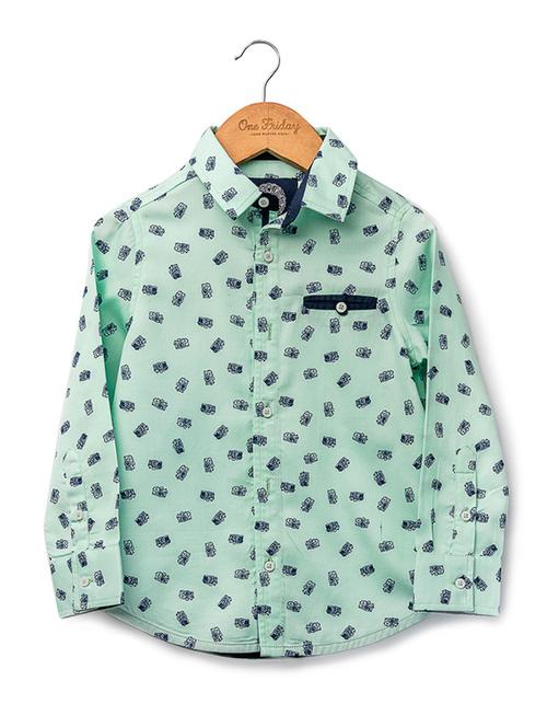 blue cotton shirt - 16721762 - Standard Image - 1