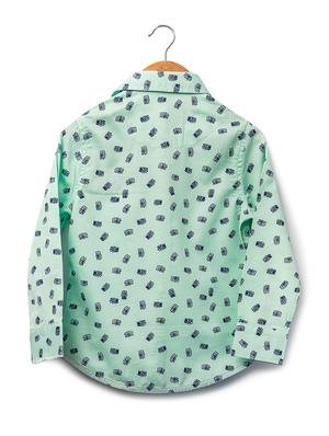 blue cotton shirt - 16721762 - Standard Image - 2