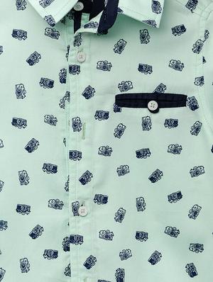 blue cotton shirt - 16721762 - Standard Image - 3