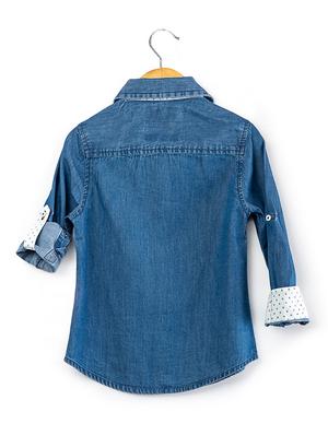 blue cotton shirt - 16721764 - Standard Image - 2