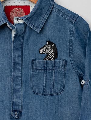 blue cotton shirt - 16721764 - Standard Image - 3