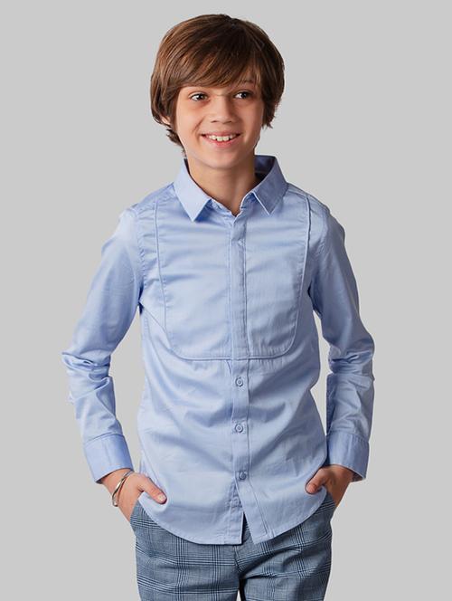 long sleeved concealed placket shirt - 16721775 - Standard Image - 1